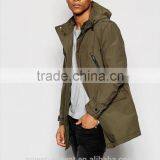 2016 Men's Mid-long Jeans Parka in Bonded Nylon thumbnail-1