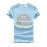 2017 100% Cotton OEM Anti-Wrinkle Unique Design Amazing Quality Hot-selling Best Choice Short Sleeve Casual Sports T-shirt thumbnail-2