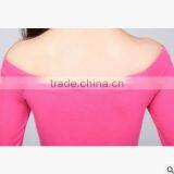 F20035B Lady Sexy Tight t Shirt Long Sleeve Women Shirt thumbnail-4