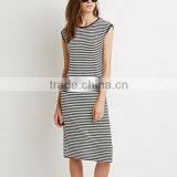 2016 Summer Cool Series Stripe Fit Slim Jersey Women Tank Dress In Stripe thumbnail-1