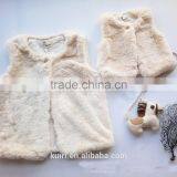 Girl Winter White Faux Fur Clothes 2016 New Brand Girls Fur Vest Waistcoat Comfortable Toddler Baby Kids Fur Vests Coat Clothes thumbnail-3