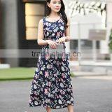 China Whosale Cheap Flower Girl Chiffon Dress Boho Maxi Long Beach Dress thumbnail-4