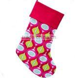 Hip Holiday Red Ornaments Embroidered Large Christmas Stocking thumbnail-2