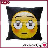Custom Emoji Embroideried Sequin Cushion Cover thumbnail-2