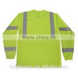 Men's hi Vis Reflective Long Sleeve Custom Warning T-shirt thumbnail-4