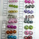 Glass Crystal Beads With Facetted and Plated
