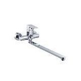 Modern Single Handle Kitchen Sink Mixer Taps with Double Holes and Round Gravity Body for Sink