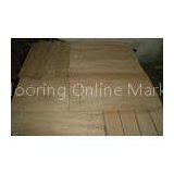 Customized Brown Ash Wood Veneer Flooring Fine Straight Crown Cut