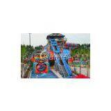 Big Snake Water Slide Water Park Equipment , Customized Fiberglass Water Slides thumbnail-1