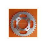 Motorcycle sprocket and chain set
