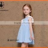 Baby Girls Sleeveless Long Evening Dress Vest Dress With Belt thumbnail-1