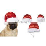 Shining Luxury Dancing Christmas Hat Singing Musical Paillette Santa Claus Hat White Santa Hat for Carnival thumbnail-1