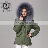 New Collections Winter Fur Coats Fox Army Jacket Women Outwear Parka thumbnail-5