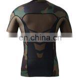 2015 New Model Men Compression T-shirts With Brand Logo Camouflage Dry Fit Sportswear Wholesale thumbnail-4