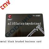 Cheap Personalized Custom Laser Cut Stainless Steel Black Metal Business Card