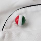 Tricolor chef buttons New style Plastic white chef jacket button, custom shef uniform china buttons