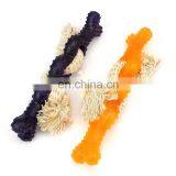 Interactive Rope Strung Through Bone Toy for Small Dogs Durable Play Toy Indoor and Outdoor Toy thumbnail-1