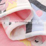 2020 Summer Factory Price 100 Cotton Muslin Gauze High Quality Animal Cartoon Reactive Printed Colorful New Born Baby Blanket thumbnail-5