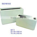 Fiberglass Lacquered Planters | S0216010/2 thumbnail-1