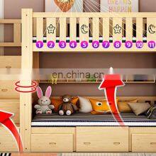 Wooden Baby Bunk Bed for Kids Slide With Desk Bunk Bed Bedroom With Mattresses Kids Bunk Bed for Girls With Storage thumbnail-3