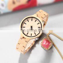 GOHUOS 16059 Mens Women Wood Watches Charm Quartz Analog Casual Bamboo Watch Male thumbnail-1
