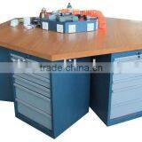 OEM Industrial Wood Top Steel Hexangular Workbench AX-3330 thumbnail-1