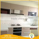 classical small kitchen design modern PVC MDF white wood kitchen cabinet with sink design                        
                                                Quality Choice