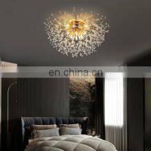 Gold Modern Crystal Designs Glass Ball Bedroom Kitchen Chandelier LED Light thumbnail-1