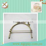 15*14.5 cm Brass Vintage Retro-themed Iron Bar Handbag Metal Frame