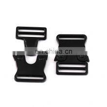 Low MOQ Dog Collar Buckle Classic Black Metal Side Quick Release Buckle Dog Collar Buckle thumbnail-4