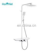 Shower Faucet Set Wall Mount Shower System Kit Hot Cold Water Shower Mixer thumbnail-3