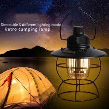 Camping Lanternes Rechargeable Power Bank Dimmable Stepless Vintage Camping Lightings Camping Lamp thumbnail-4