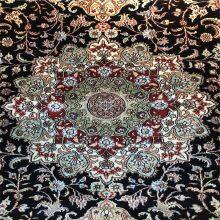 Royal Blue Carpet Handmade Silk Persian Carpets 5x8ft thumbnail-3