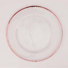Wholesale Banquet Wedding Gold Silver Rimmed Glass Charger Plate thumbnail-4