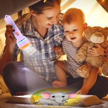Baby Sleeping Story Book Flashlight Projector Cartoon Torch Lamp Toy Kids Toy Education Flashlight Projector Torch Lamp Toy thumbnail-3