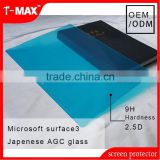 2015 Newest tablet 9H 2.5D Japenese AGC tempered glass screen protector for Microsoft Surface 3
