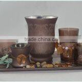 Glass Fireplace Candle Set thumbnail-1