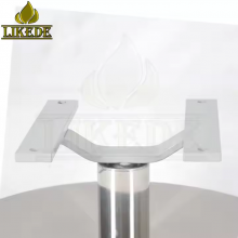 Revolving Chair Leg in Brushed Stainless Steel Round Arm Furniture Legs No Reviews Yet thumbnail-5