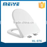 HL-076 MEIYE PP 460*380*57mm Round Soft-closing Toilet Seat Cover Ramp Down Toilet Lid