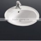 Shell shape ceramic material coutertop sinks wash hand application under counter basin