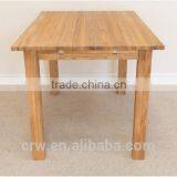 DT-4047 Solid European 6 Seater Oak Long Narrow Dining Table thumbnail-5