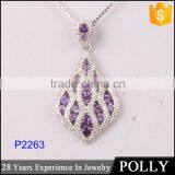 2015 Latest Design Handmade Pave Setting Jewerly Locket Pendant Necklace thumbnail-4