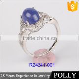 China Professional Fashion blue Jewelry Star Sapphire Ring