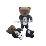 low price cute animal bear usb disk pvc usb disk memory pendrive flash disk 4gb 8gb