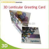 Cheap Price 3D Lenticular Printing Happy Birthday 3d Greeting Cards