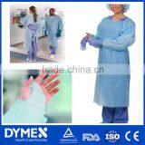 Open Back AAMI Level 3 Thumb up Protective Latex Free Anti Fluid Coated Isolation Gown thumbnail-1