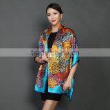 Magnificent Turkish European Style Digital Printed Hangzhou Silk Satin Scarf ,long Silk Shawl Lady China Manufacturer Wholesale Supplier's Choice thumbnail-1