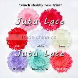 4'' Shabby Rose Trim Flower Shabby Rose Flower by Yard thumbnail-1