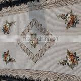 New Deisgn Handmade Ribbon Embroidery Rectangle Table Cloth