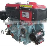 single cylinder small diesel engine,6.6hp,with electric starting,radiator